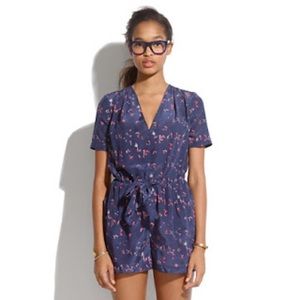 Madewell navy blue romper